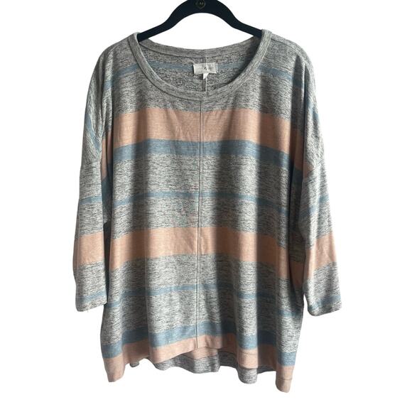 Lou & Grey Sweaters - Lou & Grey Striped Oversized Sweater - Size XL